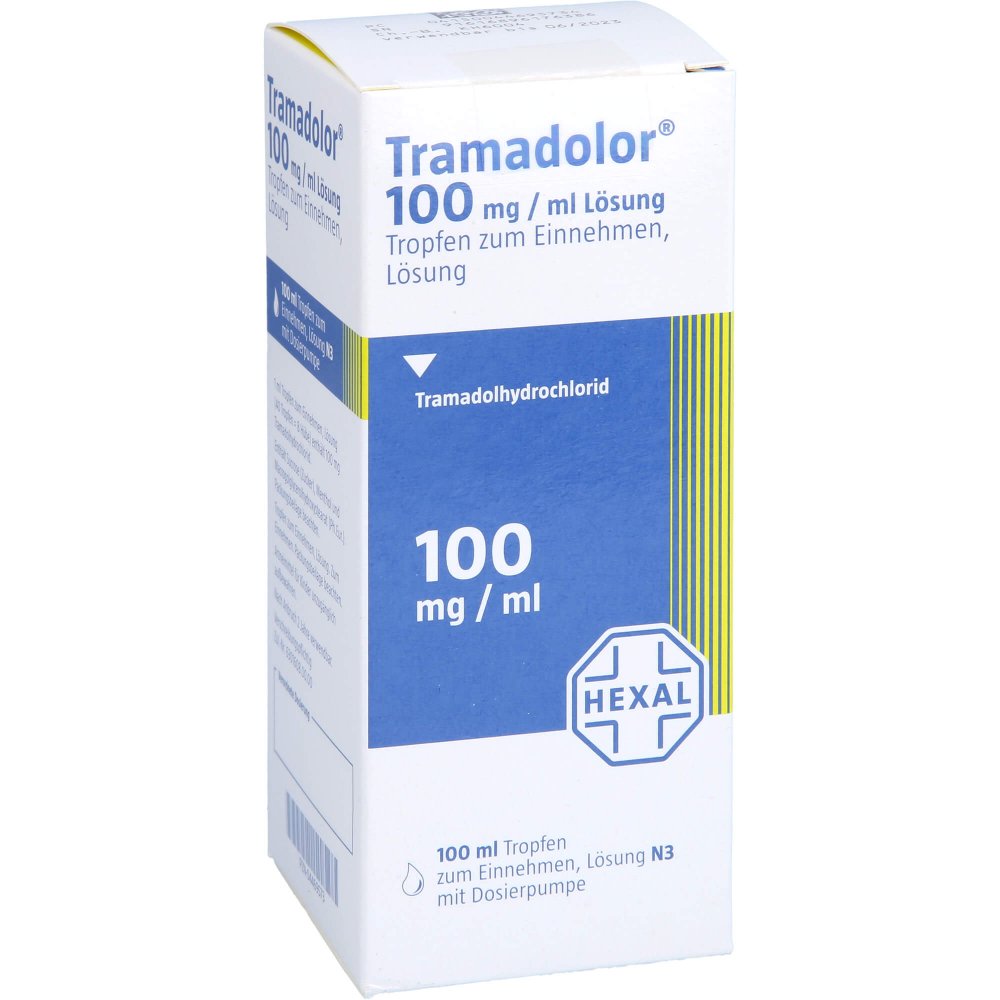 Das Produktfoto zeigt Tramadolor Lösung M.Dosierpumpe (100 ml) PZN 04469573
