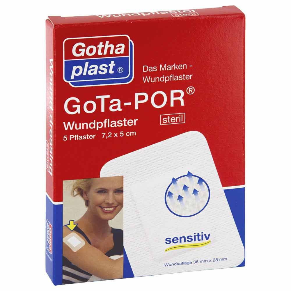 Gota-Por Wundpflaster 5x7,2 Cm Steril (5 stk)
