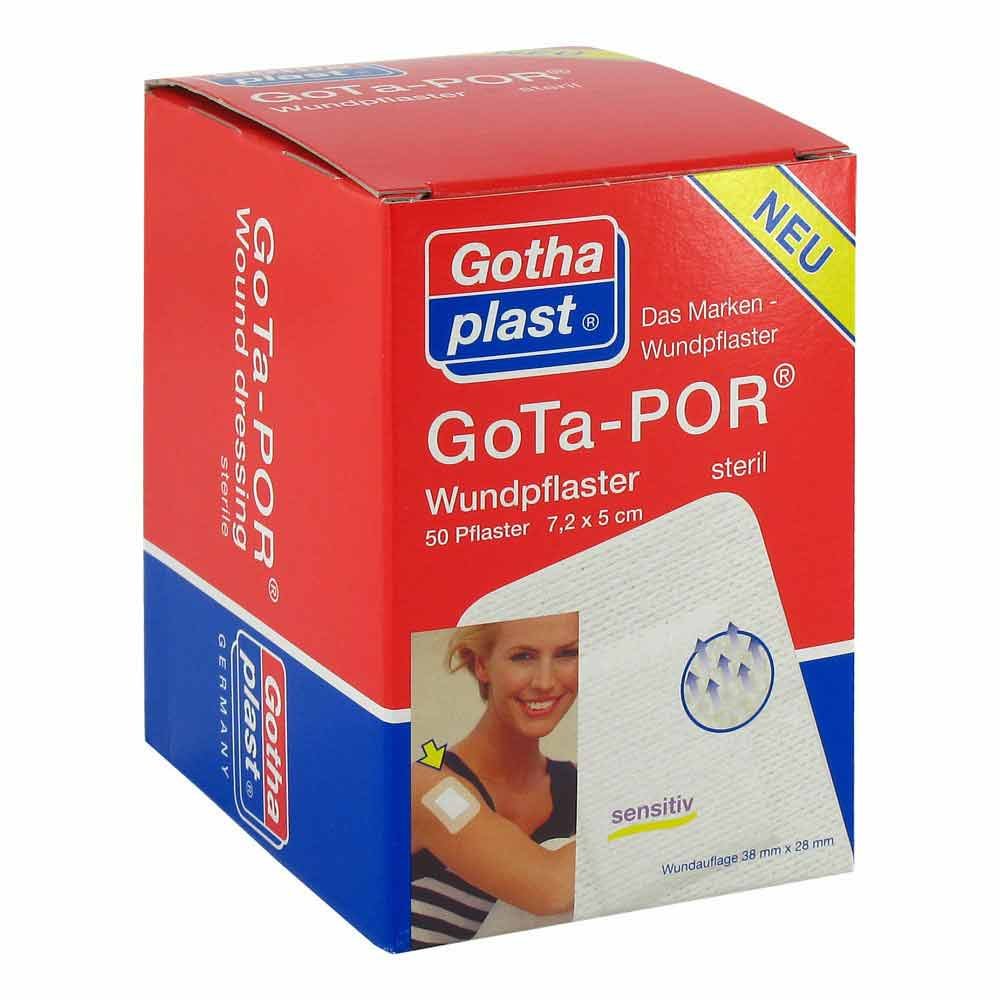 Gota-Por Wundpflaster 5x7,2 Cm Steril (50 stk)