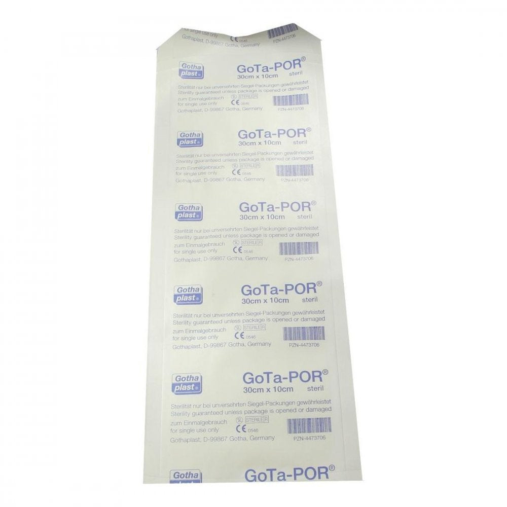 Das Produktfoto zeigt Gota-Por Wundpflaster Steril 100x300 Mm (1 stk) PZN 04473706