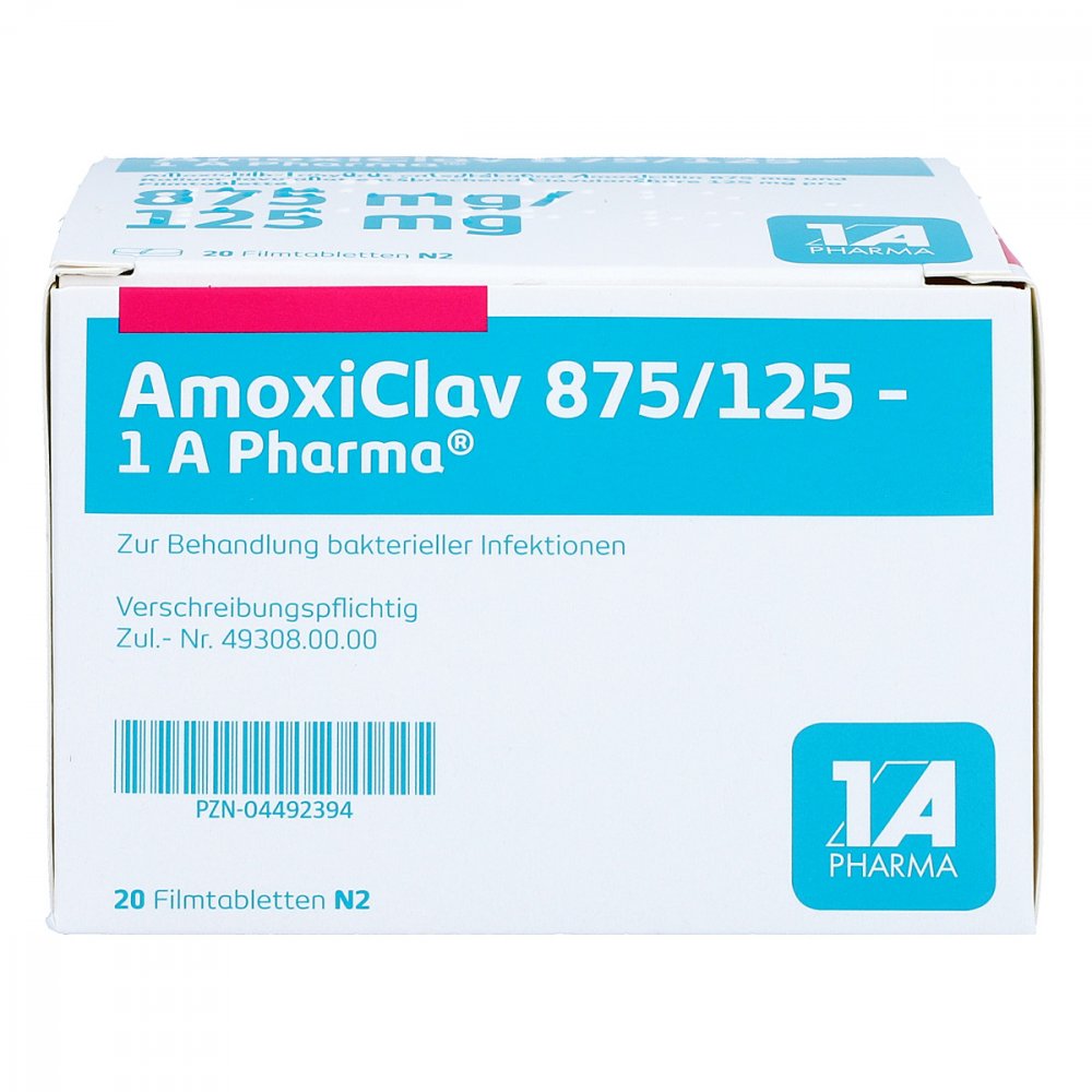 Amoxiclav 875/125-1a Pharma Filmtabletten (20 stk)