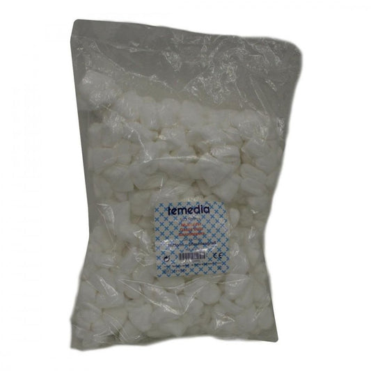 Das Produktfoto zeigt Mulltupfer Pflaumengroß Hutförmig Unsteril 20fäd. (500 stk) PZN 04493933