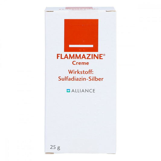 Das Produktfoto zeigt Flammazine Creme (25 g) PZN 04502402