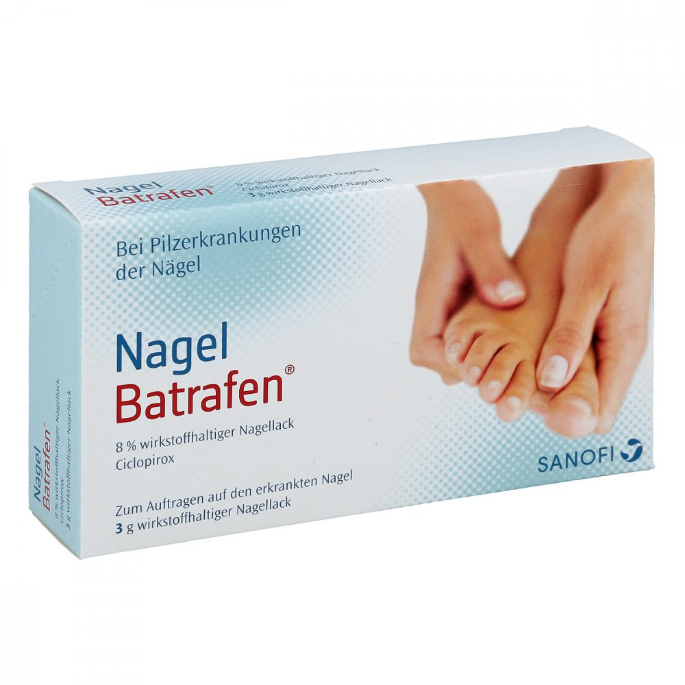 Das Produktfoto zeigt Nagel Batrafen Lösung (3 g) PZN 04512263