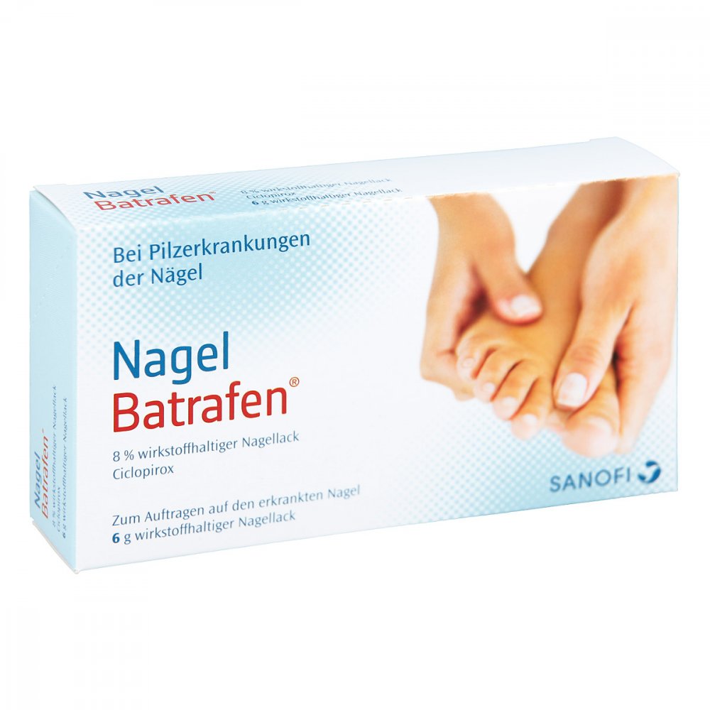 Das Produktfoto zeigt Nagel Batrafen Lösung (6 g) PZN 04512286