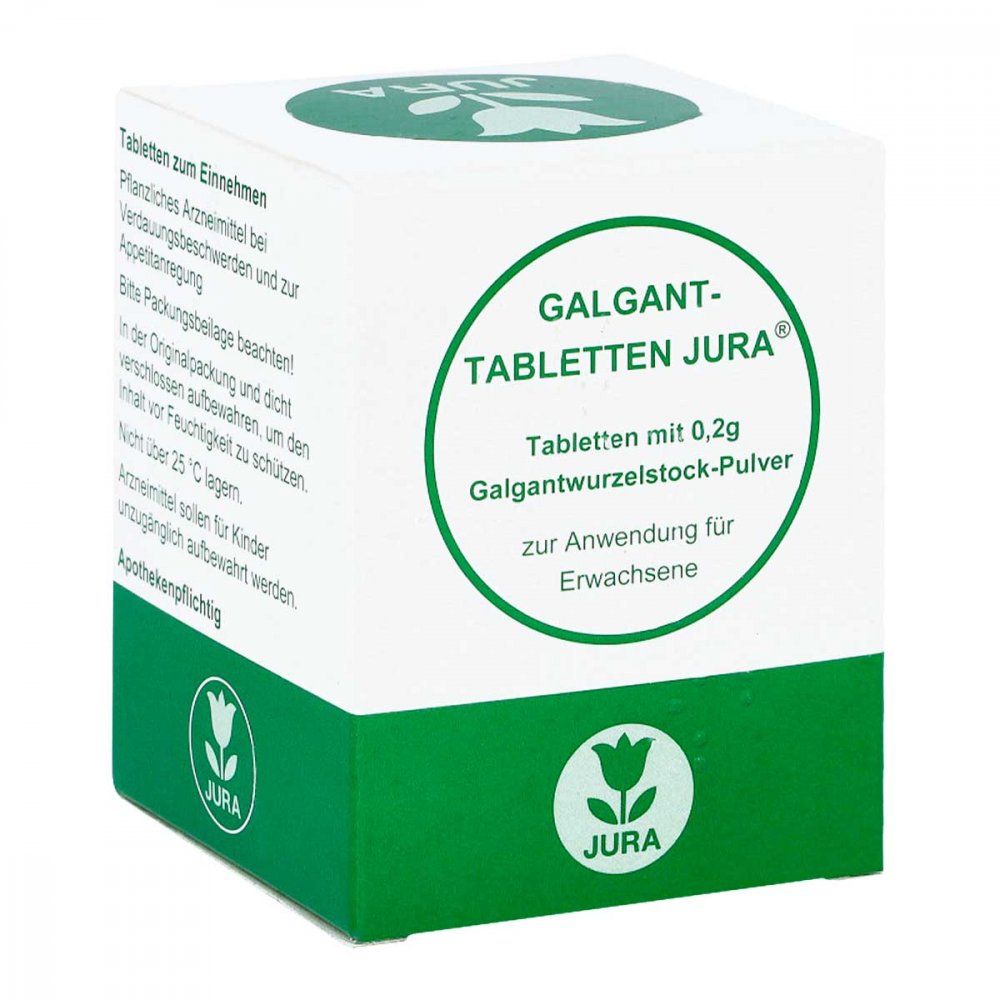 Das Produktfoto zeigt Galganttabletten Jura (250 stk) PZN 04512702