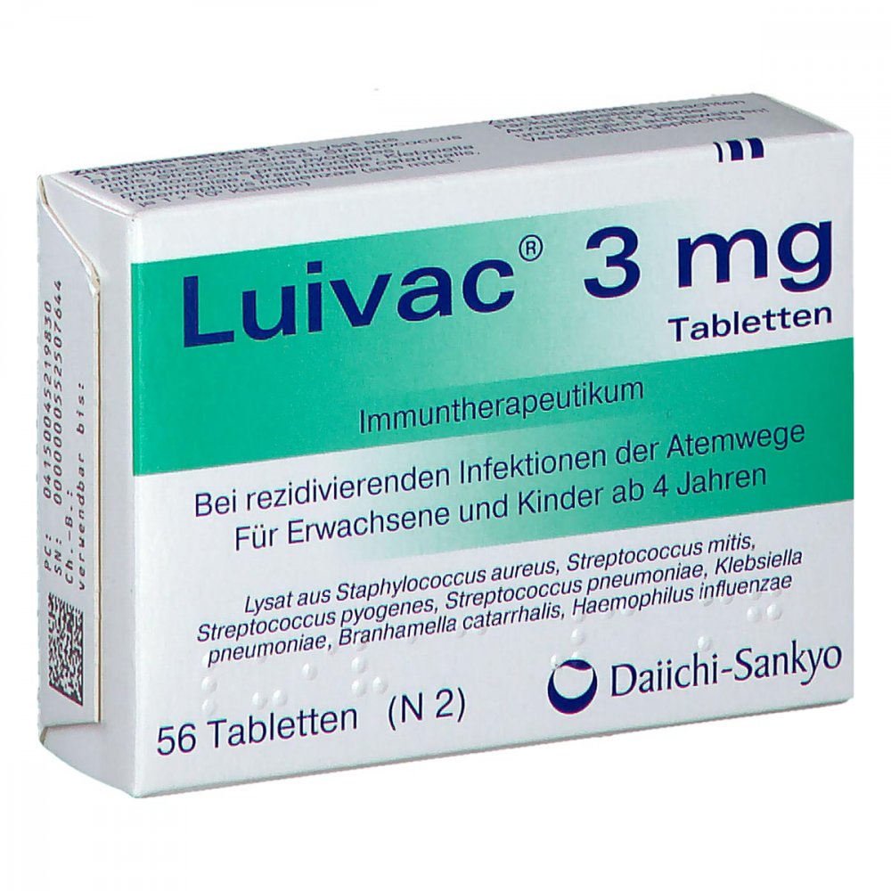 Das Produktfoto zeigt Luivac 3 Mg Tabletten (56 stk) PZN 04521983