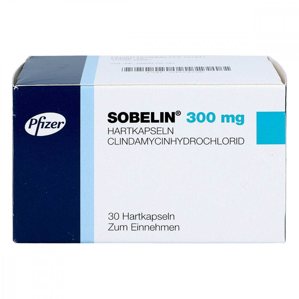 Das Produktfoto zeigt Sobelin 300 Mg Hartkapseln (30 stk) PZN 04524786