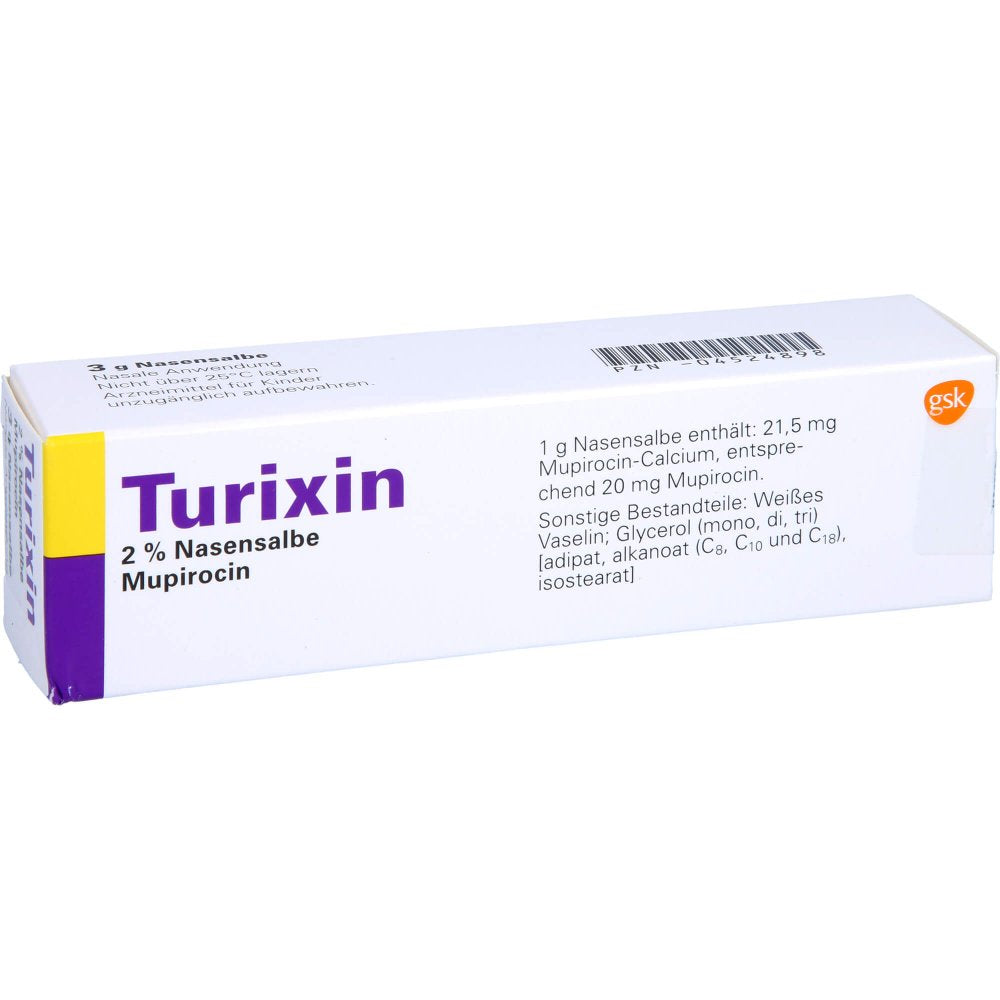 Das Produktfoto zeigt Turixin Nasensalbe (3 g) PZN 04524898