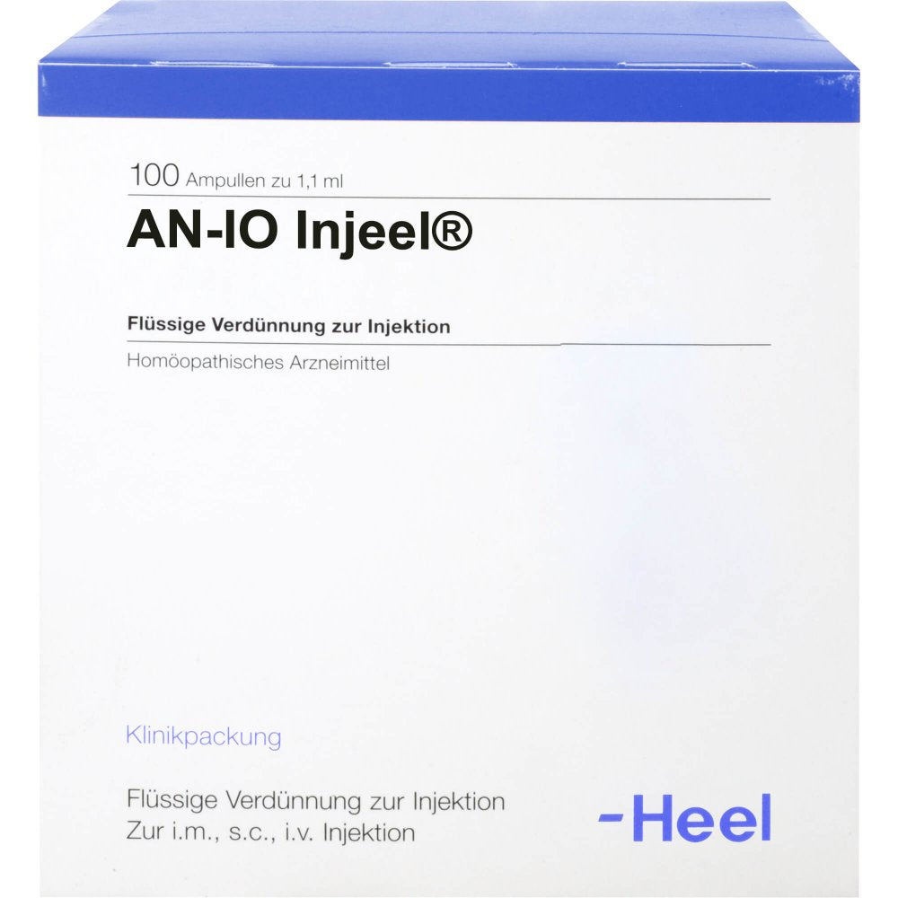 Das Produktfoto zeigt An-Io Injeel Ampullen (100 stk) PZN 04535614