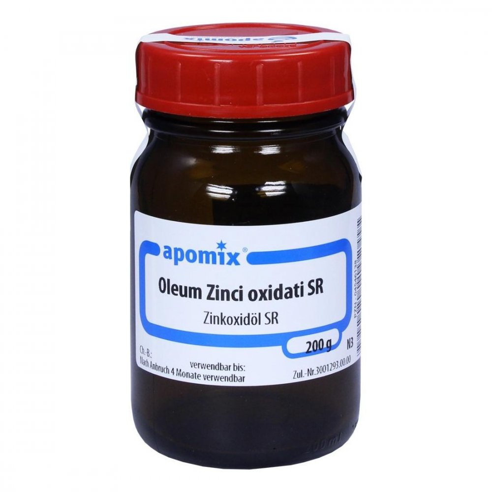 Das Produktfoto zeigt Oleum Zinci Oxidati Sr (200 g) PZN 04546138