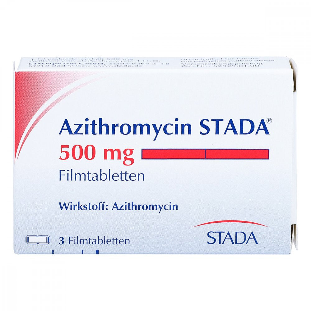Azithromycin Stada 500 Mg Filmtabletten (3 stk)