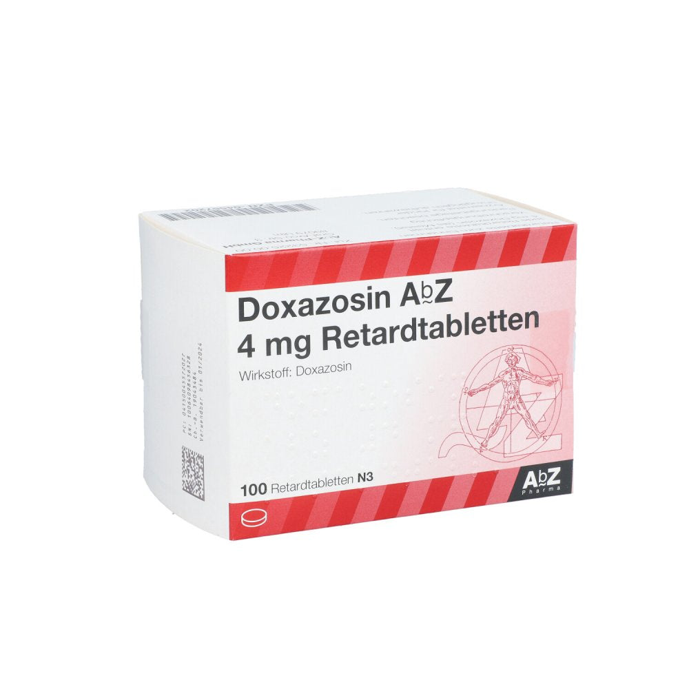 Das Produktfoto zeigt Doxazosin Abz 4 Mg Retard Tabl. (100 stk) PZN 04557202