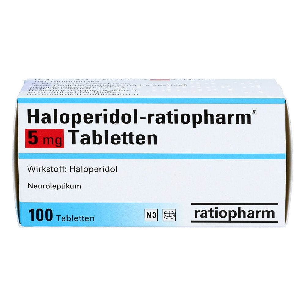 Das Produktfoto zeigt Haloperidol-Ratiopharm 5 Mg Tabletten (100 stk) PZN 04559649