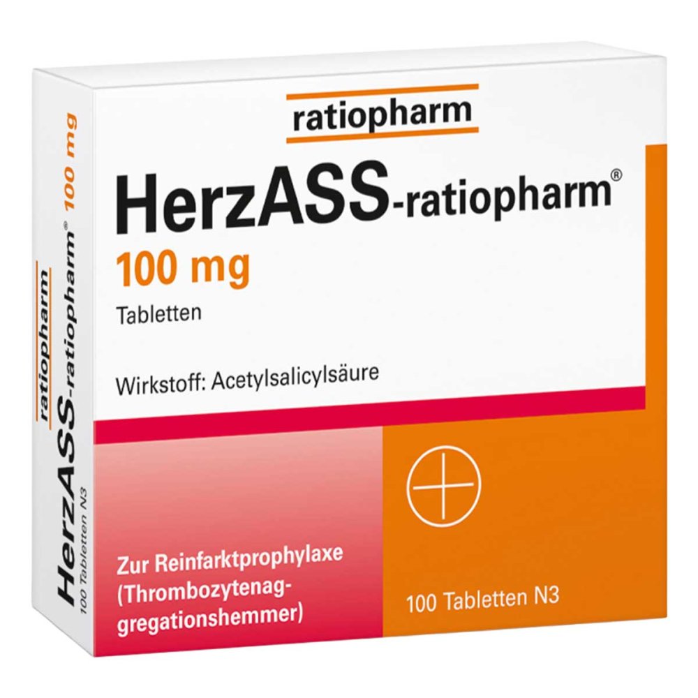 Herzass-Ratiopharm 100 Mg Tabletten (100 stk)