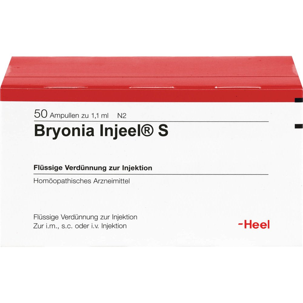 Das Produktfoto zeigt Bryonia Injeel S Ampullen (50 stk) PZN 04562077