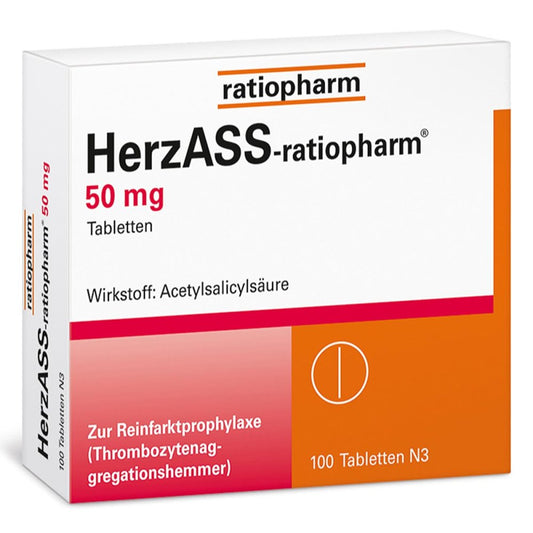 Herzass-Ratiopharm 50 Mg Tabletten (100 stk)