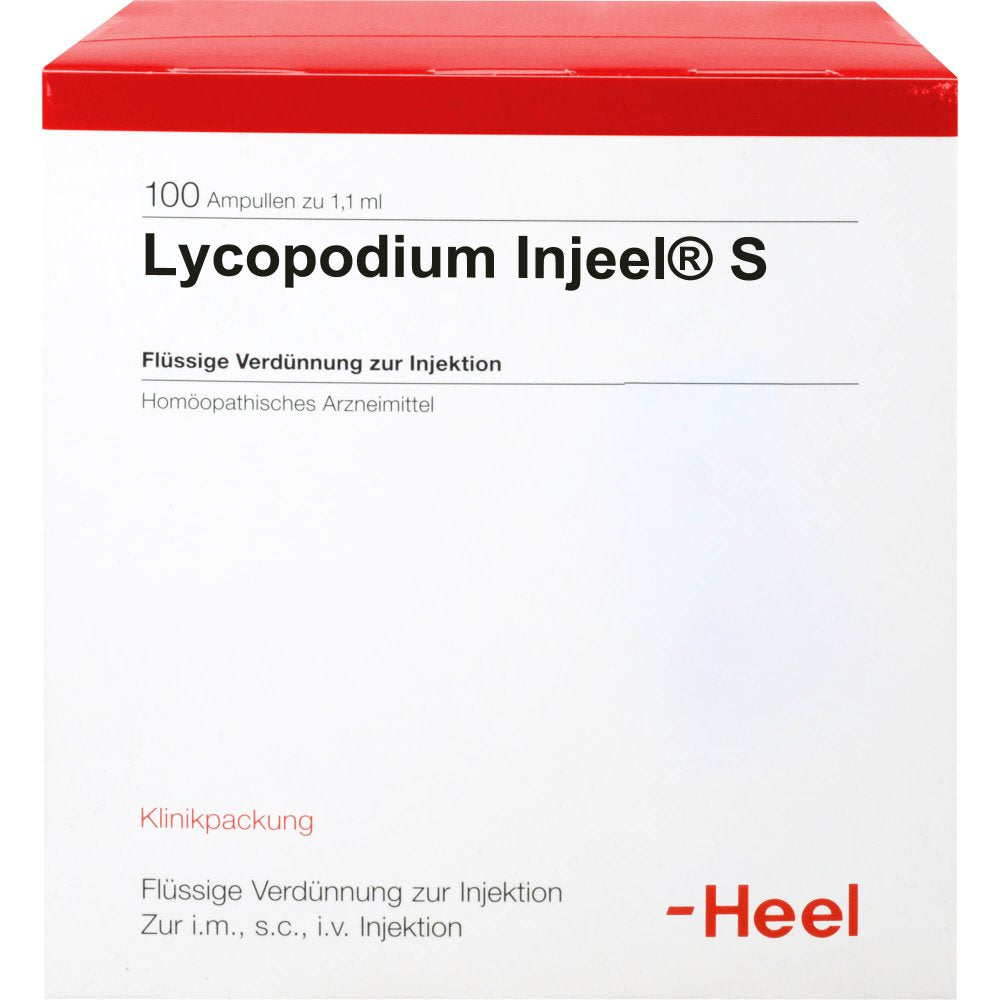 Das Produktfoto zeigt Lycopodium Injeel S Ampullen (100 stk) PZN 04562999