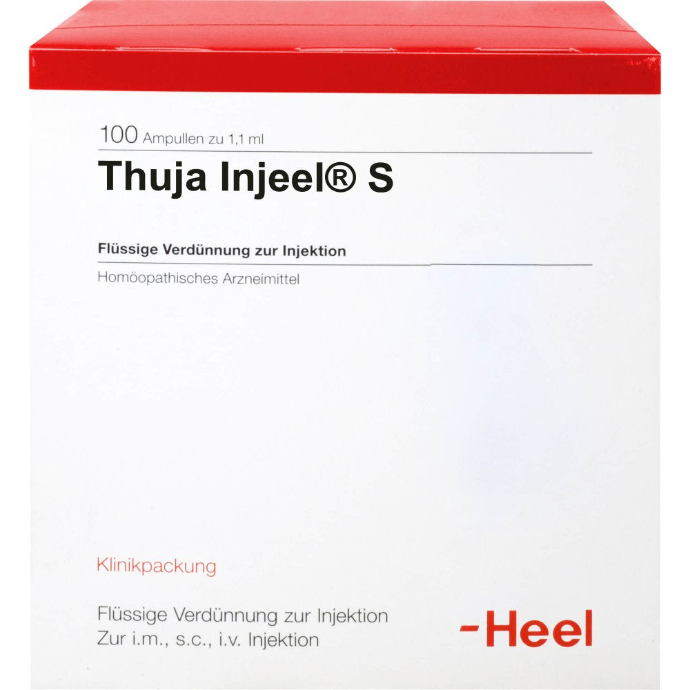 Das Produktfoto zeigt Thuja Injeel S Ampullen (100 stk) PZN 04563668