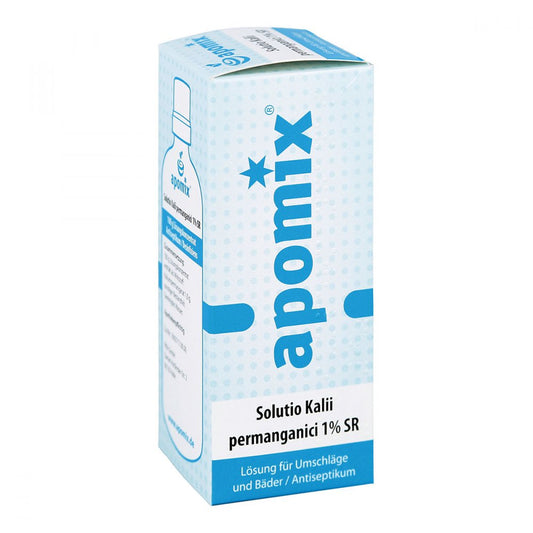 Das Produktfoto zeigt Solutio Kalii Permangani Sr (100 g) PZN 04576978