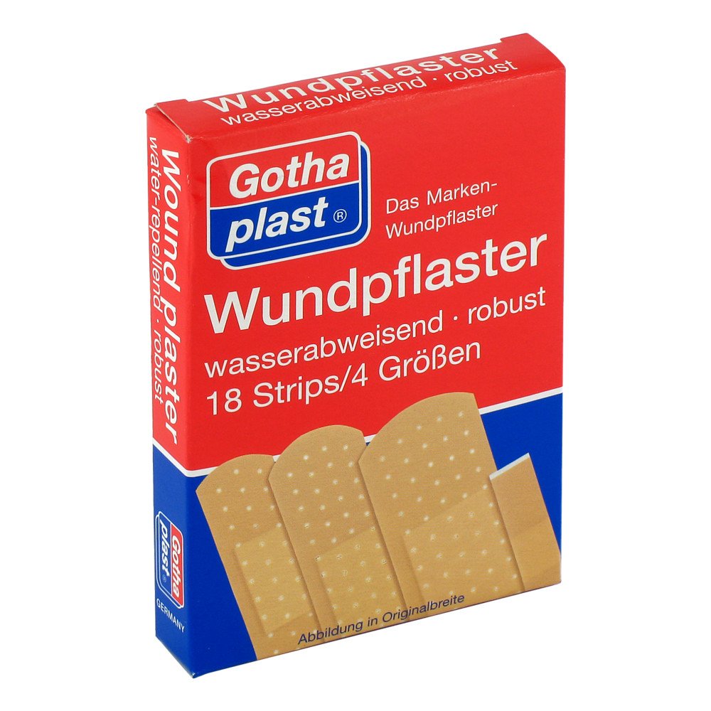 Gothaplast Wundpfl.Wasserfest 4 Größen (18 stk)