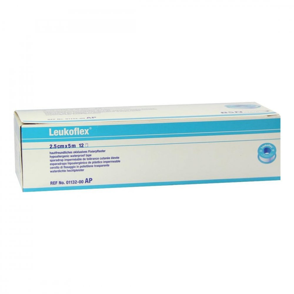 Leukoflex Verbandpfl.2,5 Cmx5 M (12 stk)