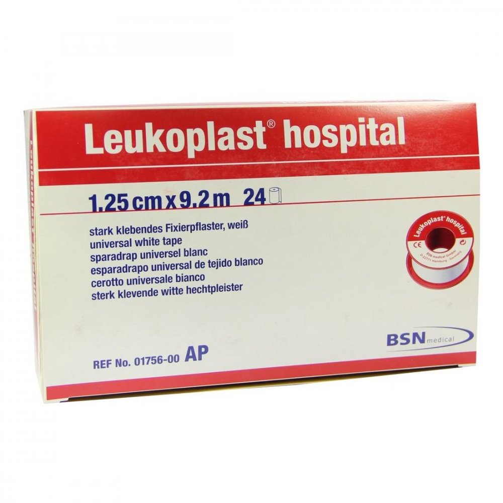Leukoplast Hospital 1,25 Cmx9,2 M (24 stk)