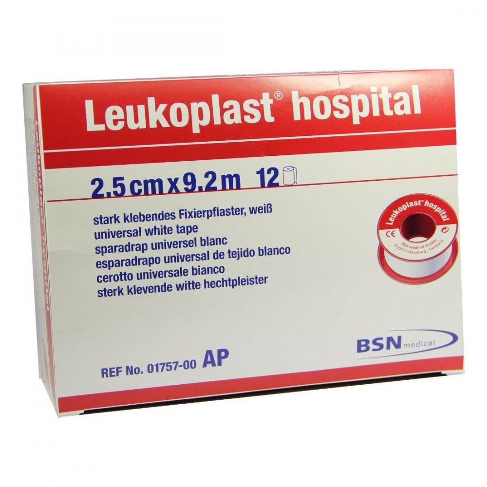 Leukoplast Hospital 2,5 Cmx9,2 M (12 stk)