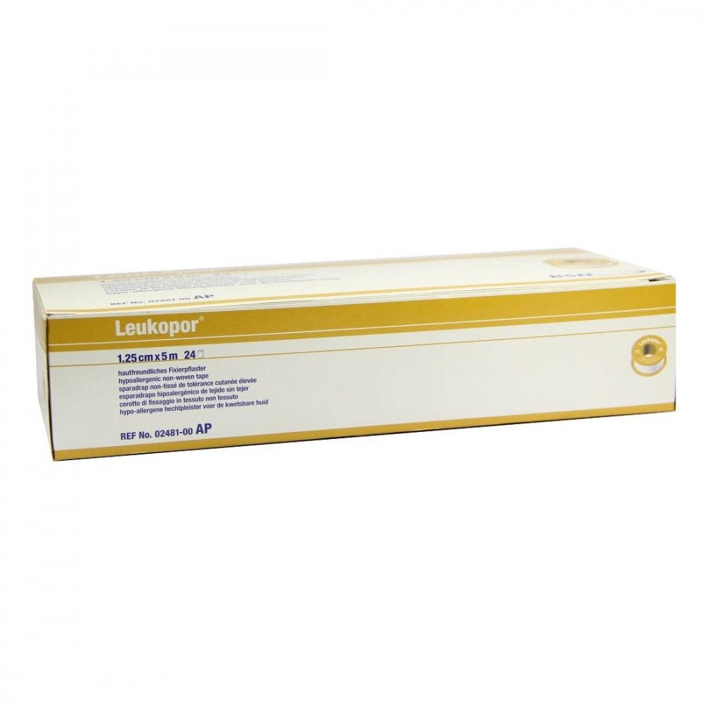 Leukopor 1,25 Cmx5 M (24 stk)