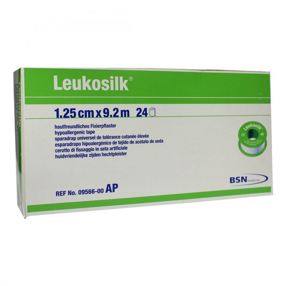Leukosilk 1,25 Cmx9,2 M (24 stk)