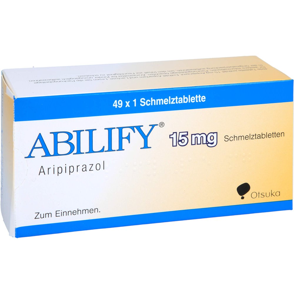 Das Produktfoto zeigt Abilify 15 Mg Schmelztabletten (49 stk) PZN 04606834