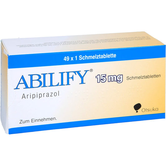 Das Produktfoto zeigt Abilify 15 Mg Schmelztabletten (49 stk) PZN 04606834