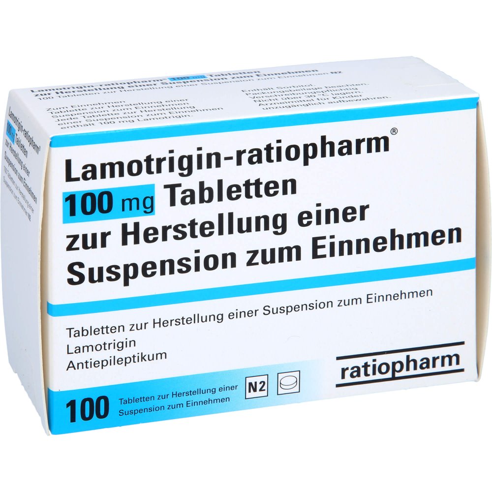 Lamotrigin-Ratiopharm 100 Mg Tab.Z.H.Susp.Z.Einn. (100 stk)