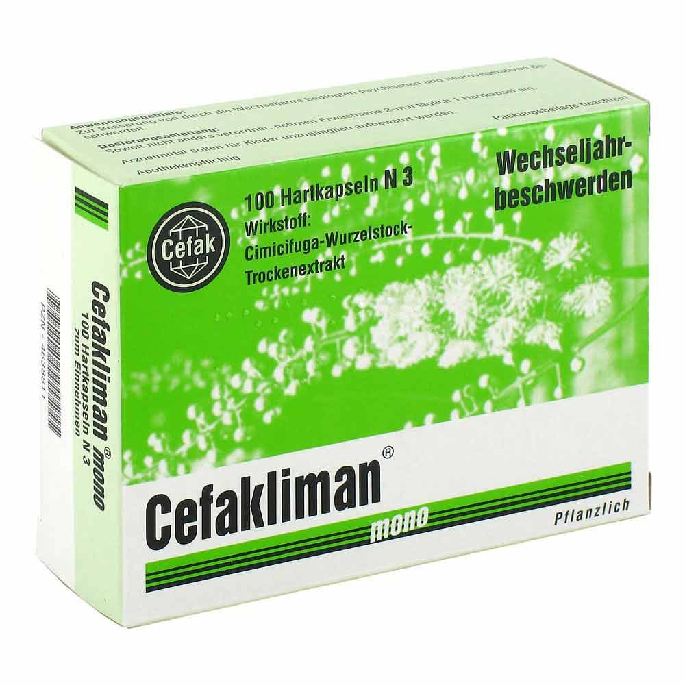 Das Produktfoto zeigt Cefakliman Mono Hartkapseln (100 stk) PZN 04638811