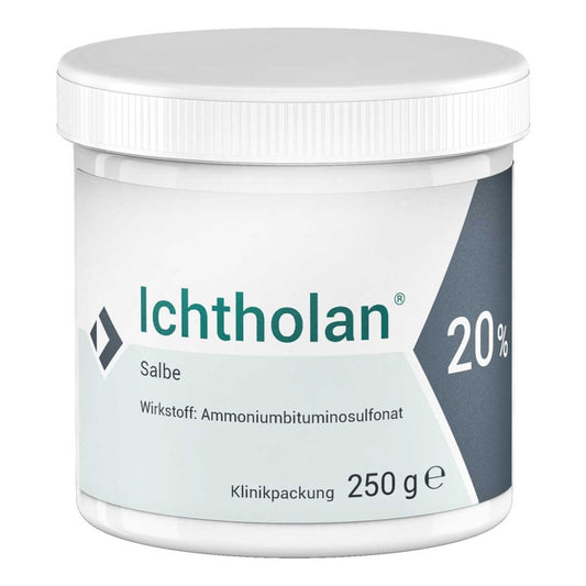 Das Produktfoto zeigt Ichtholan 20% Salbe (250 g) PZN 04643605