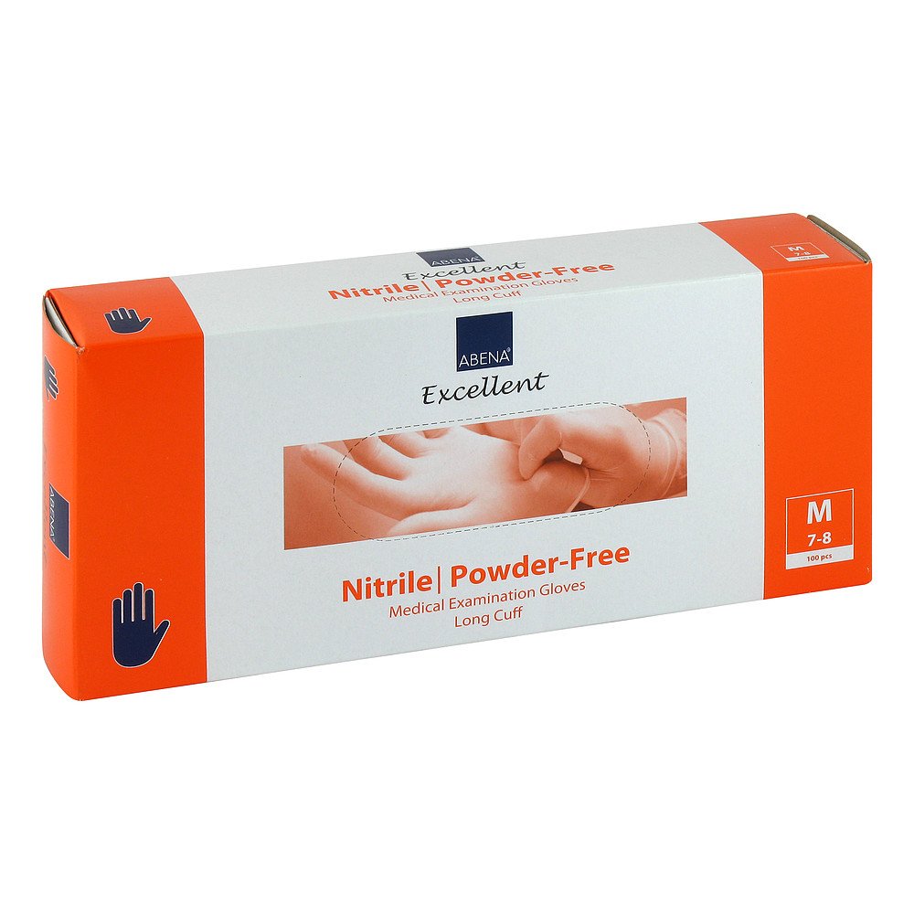Nitril Handschuhe X-Lang Puderfrei M (100 stk)