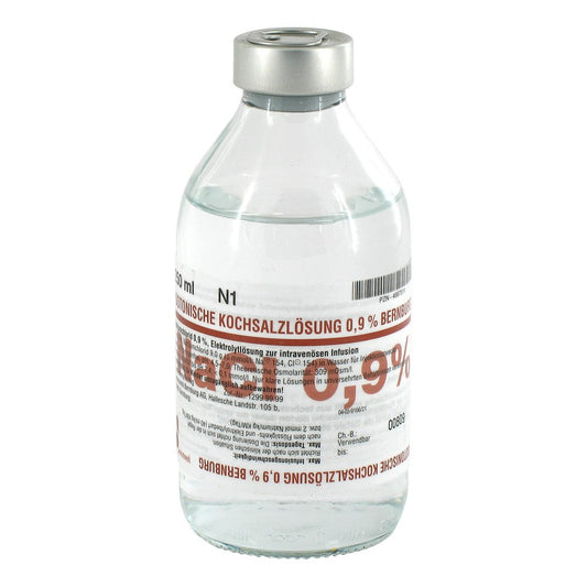 Das Produktfoto zeigt Isotonische Kochsalzlsg.0,9% Bernburg Inf.-L.Glas (250 ml) PZN 04667511