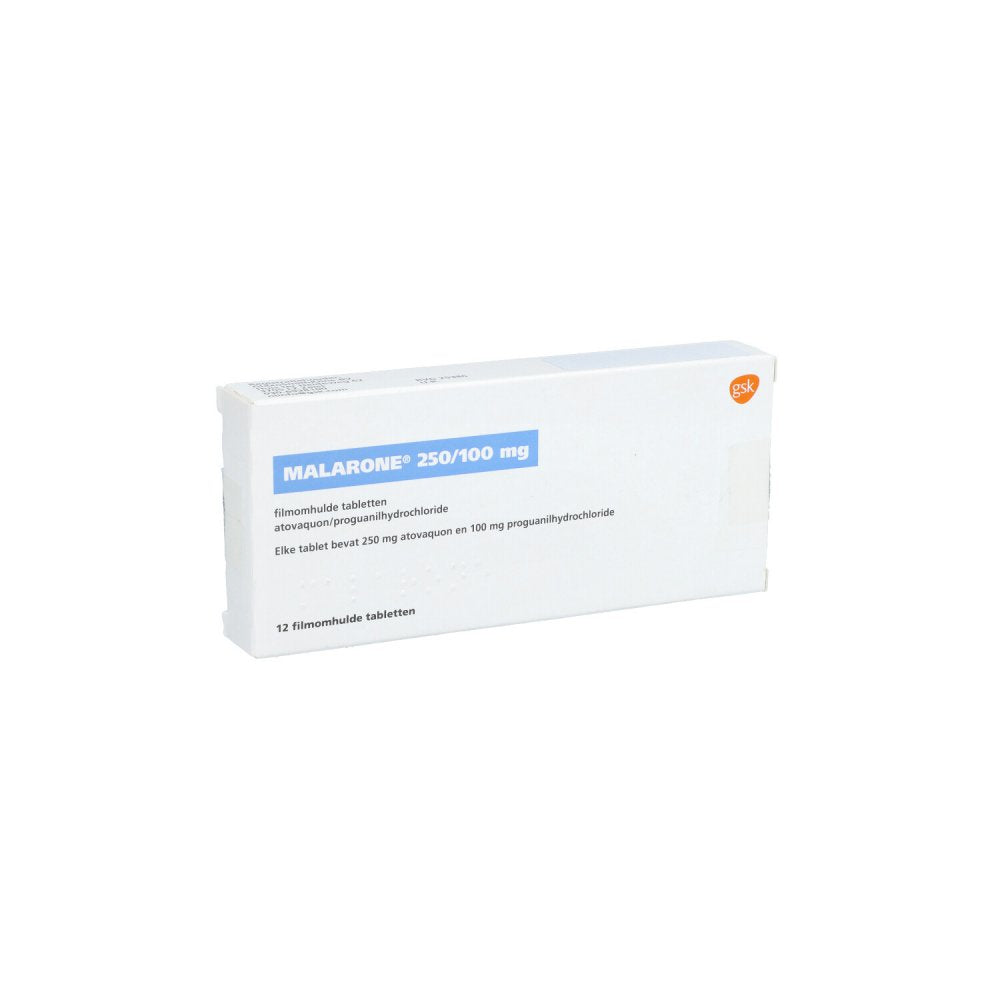 Malarone 250 Mg/100 Mg Filmtabletten (12 stk)