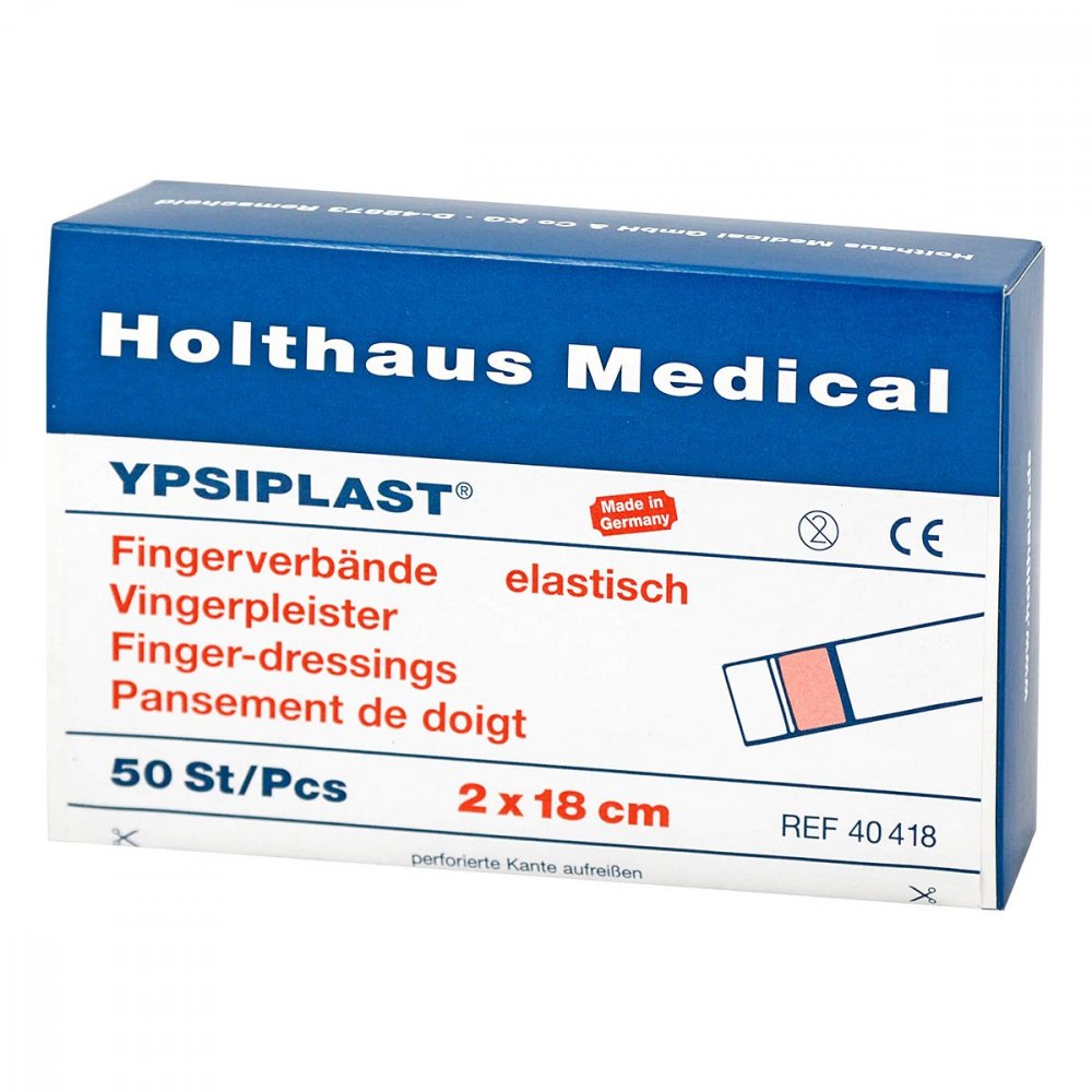 Das Produktfoto zeigt Fingerverband Ypsiplast Elastisch 2x18 Cm Haut (100 stk) PZN 04747316
