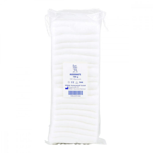 Das Produktfoto zeigt Augenwatte Bw Zickzack (100 g) PZN 04751068