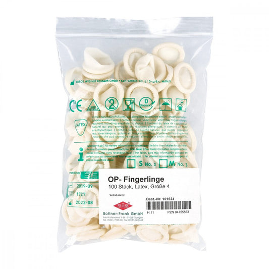 Das Produktfoto zeigt Op-Fingerling Gr.4 (100 stk) PZN 04755563