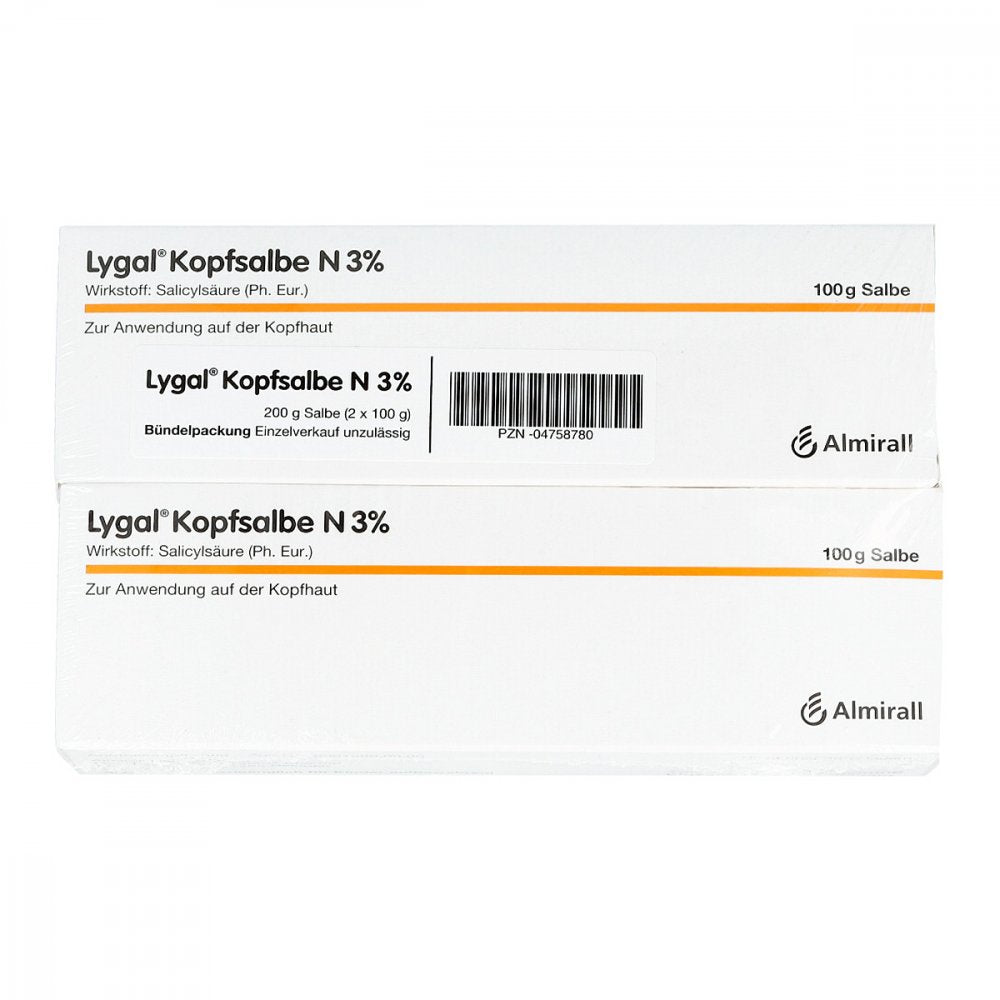 Das Produktfoto zeigt Lygal Kopfsalbe N (200 g) PZN 04758780