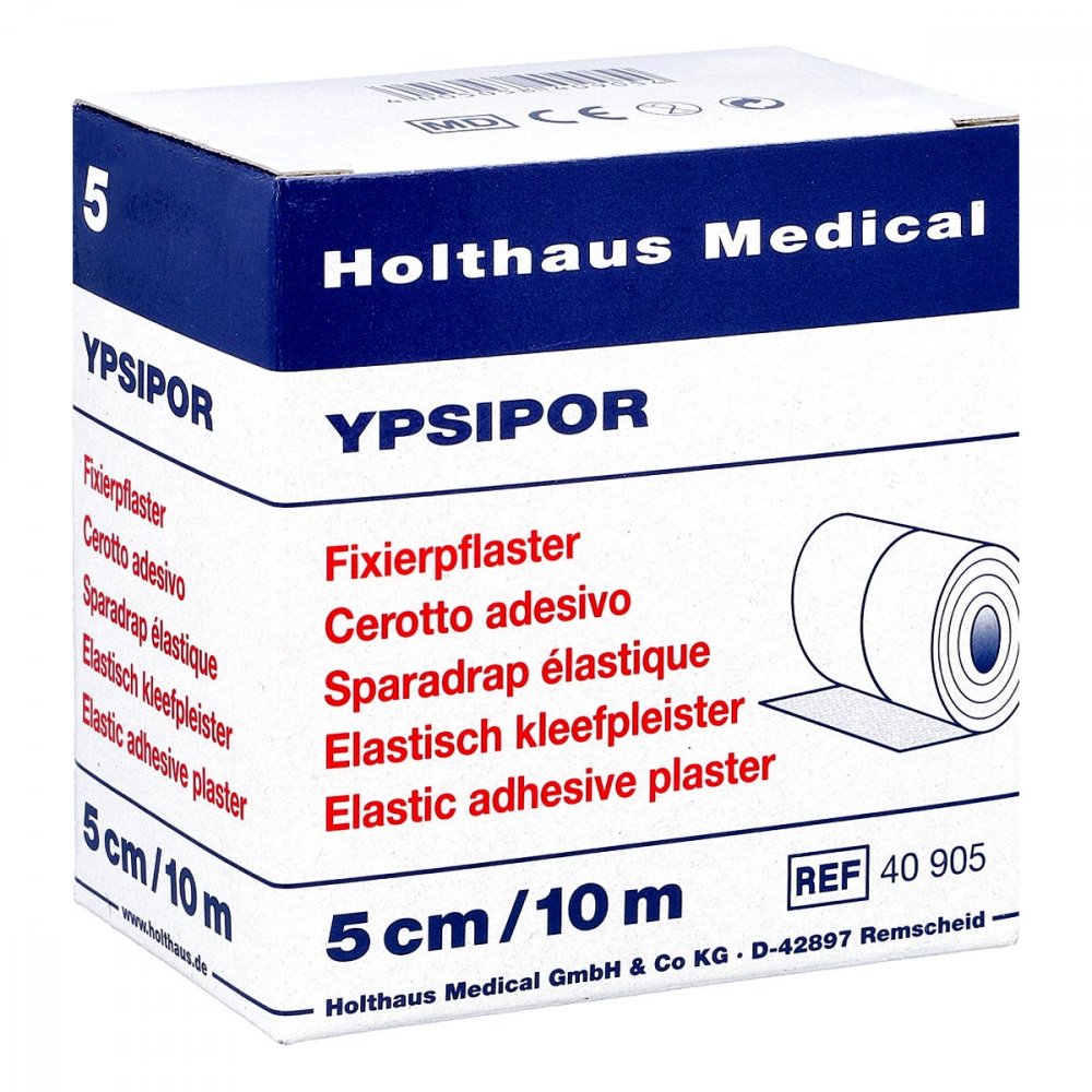 Das Produktfoto zeigt Fixierpflaster Ypsipor 5 Cmx10 M (1 stk) PZN 04761204