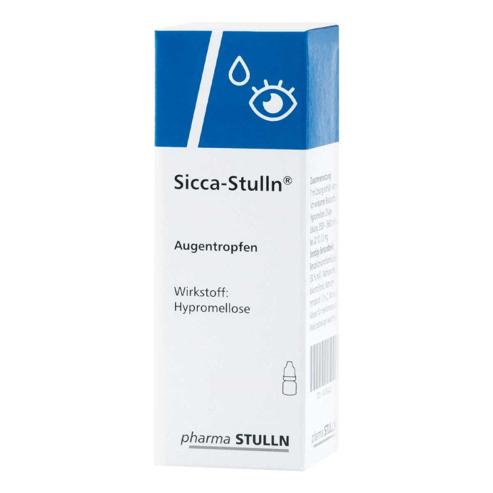 Das Produktfoto zeigt Sicca Stulln Augentropfen (3X10 ml) PZN 04765432