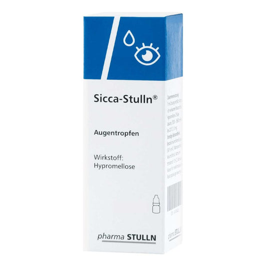 Das Produktfoto zeigt Sicca Stulln Augentropfen (3X10 ml) PZN 04765432