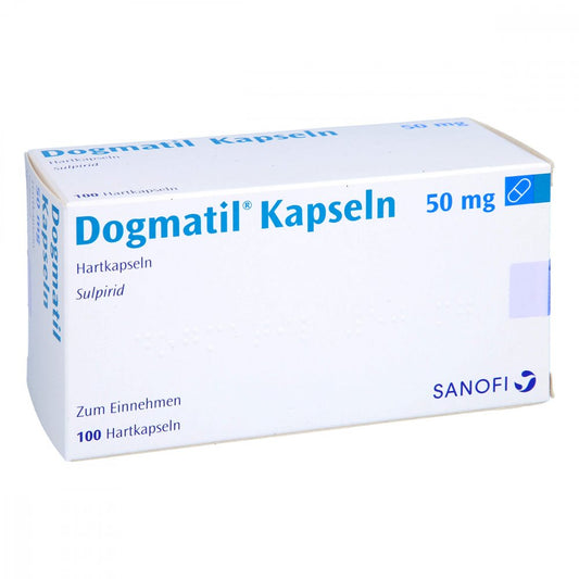 Das Produktfoto zeigt Dogmatil Hartkapseln (100 stk) PZN 04767661