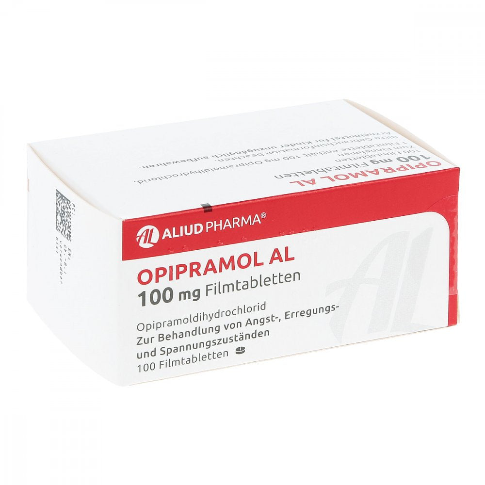 Das Produktfoto zeigt Opipramol Al 100 Mg Filmtabletten (100 stk) PZN 04782258