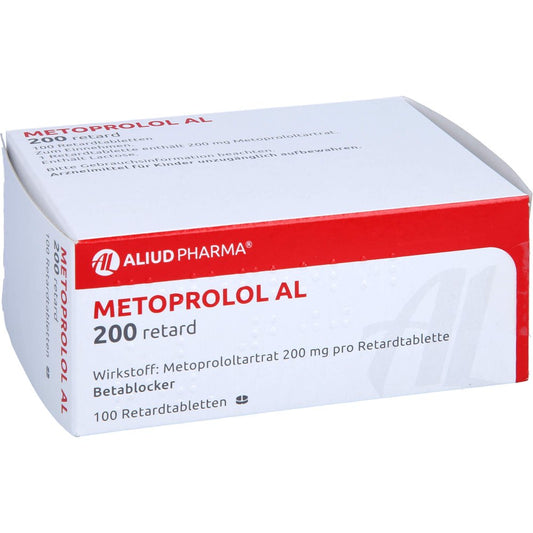 Metoprolol Al 200 Retard Tabl. (100 stk)