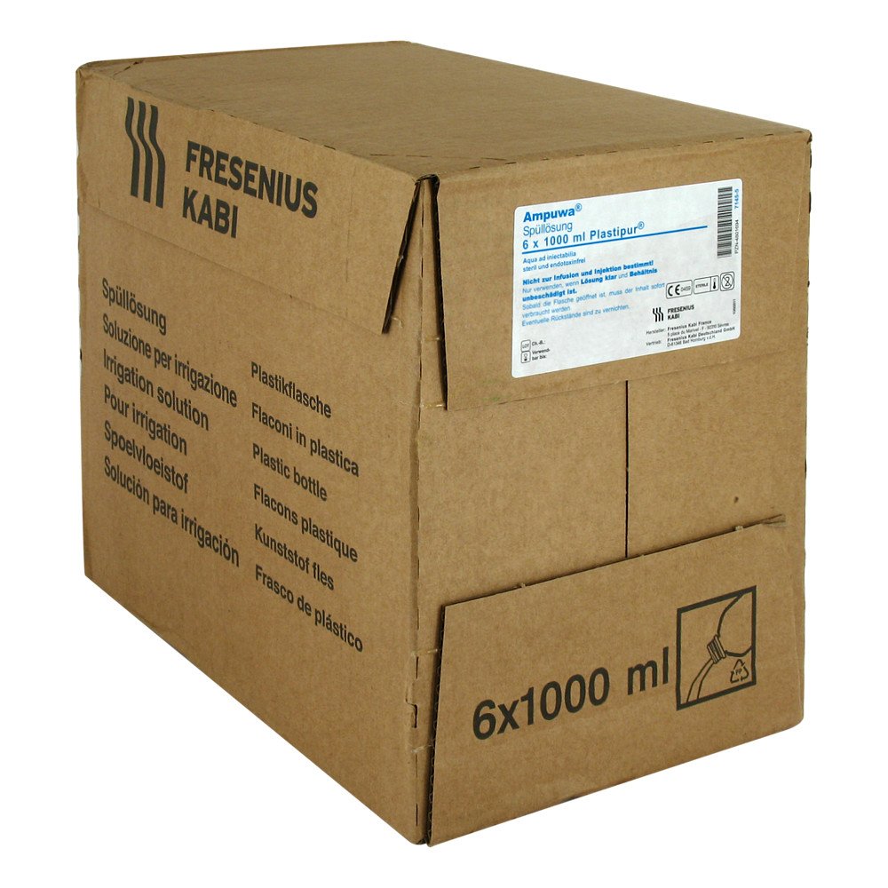 Das Produktfoto zeigt Ampuwa Für Spülzwecke Plastipur (6X1000 ml) PZN 04801694
