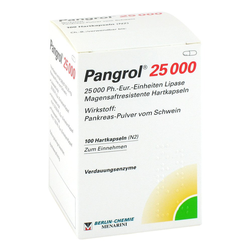 Pangrol 25.000 Hartkps.M.Magensaftr.Überz.Pell. (100 stk)